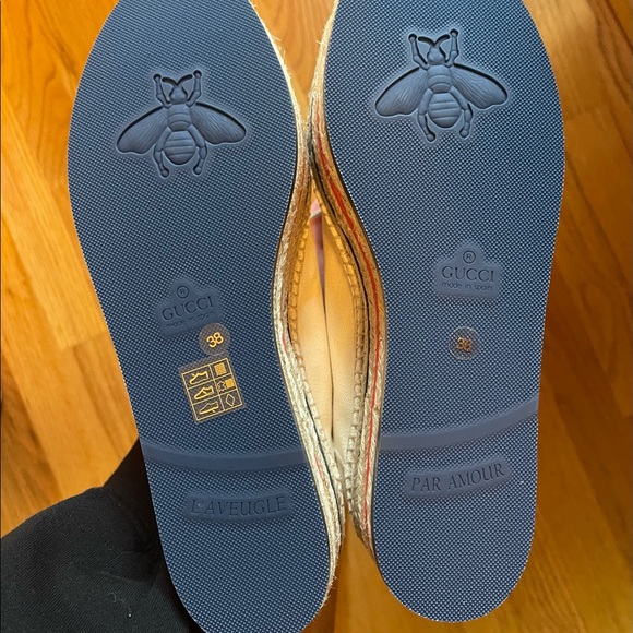 Lilibeth Gucci Printed Fabric Flatform Espadrille - Picture 11 of 13